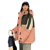 Tangshi cotton coat for women 2023 new winter mid-length ins trendy cool workwear jacket warm winter jacket