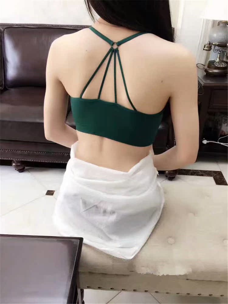 Mùa xuân hè mới chính hãng hoang dã dù lưng rỗng đẹp làm đẹp lưng treo cổ quấn áo vest nữ chạm đáy áo ngực cho bé bú