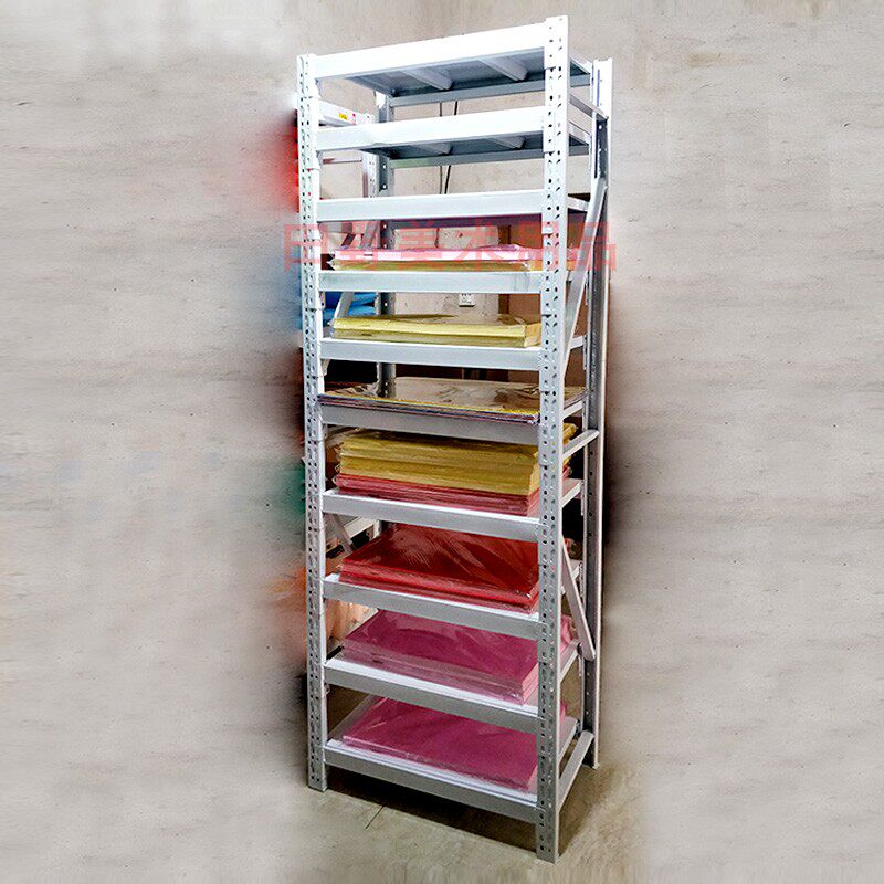 Studio cardboard rack storage rack 4 open kindergarten cardboard storage shelf Art paper-cut painting paper classification finishing rack bag