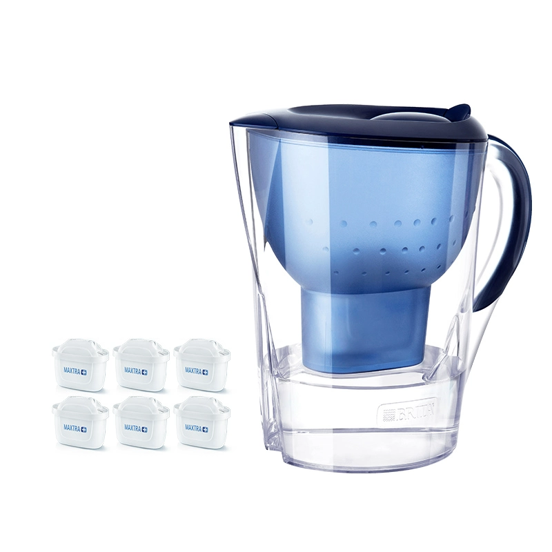 BRITA Birande lọc ấm đun nước lọc gia đình ấm đun nước đại dương + phiên bản tiêu chuẩn lõi lọc sang tay 1 nồi 7 lõi máy lọc nước không vỏ 