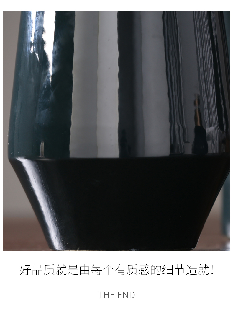 Contracted American light key-2 luxury furnishing articles home decoration ceramic vase inserted between dry flower, flower implement porch example soft outfit