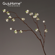 Simulation flower autumn fruit berry flower arrangement living room rich red fruit fake bouquet floral decoration home decoration ornaments