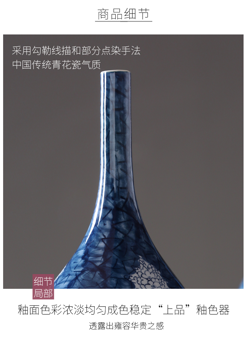 New classical hand - made ceramic vase inserted dried flowers, furnishing articles, the sitting room porch decoration between example soft outfit display decorations
