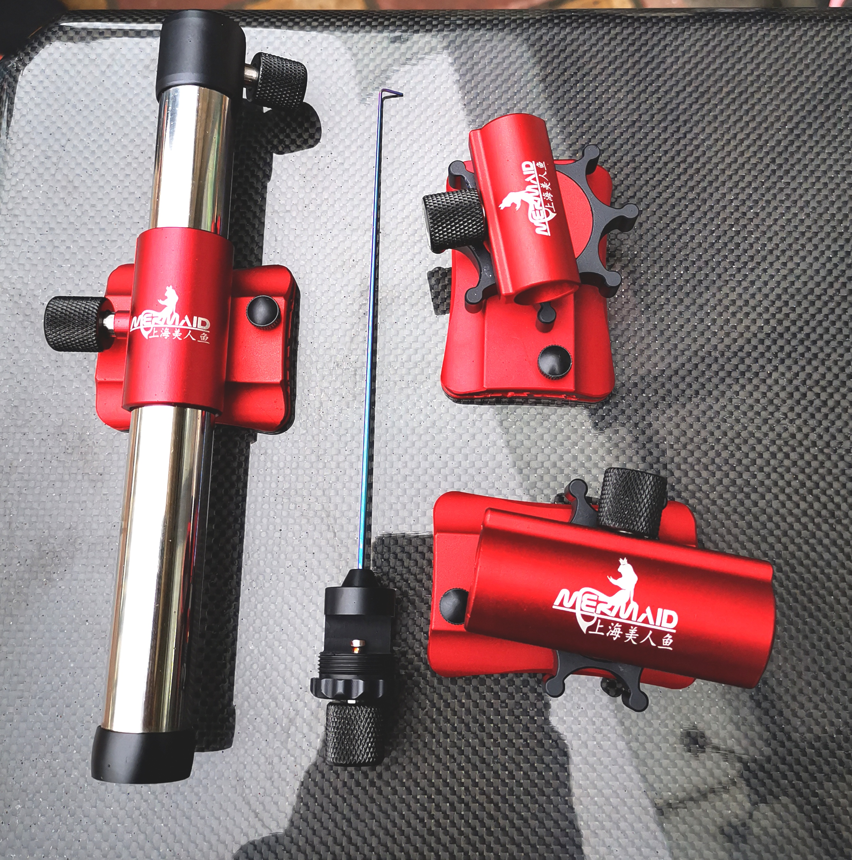 Shanghai Mermaid Fishing Box Magnesium Aluminum Alloy Three Sets Umbrella Stand Corner Cannon Bench Double Gun Table Bracket