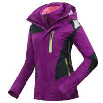 Outdoor sports suit ladies fleece two-piece high breathable warm windproof water mountaineering ski suit