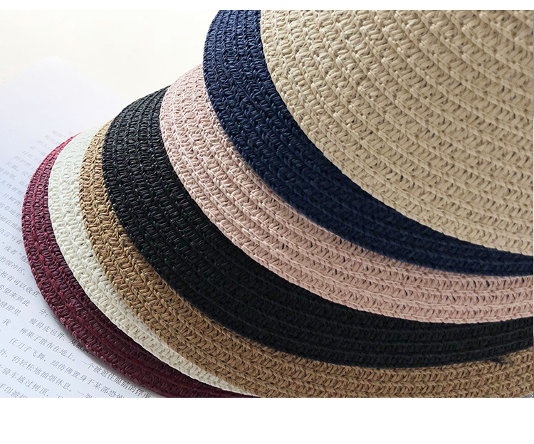 Female Summer Peaked Face Cover Sun-proof Topless Vacation Straw Sun Hat display picture 1