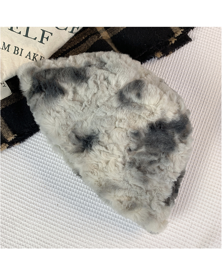 Autunno e inverno grande circonferenza della testa mostra piccolo viso inverno ragazza caldo protezione orecchie cappello da pescatore cappello da pescatore di peluche_voghion.com