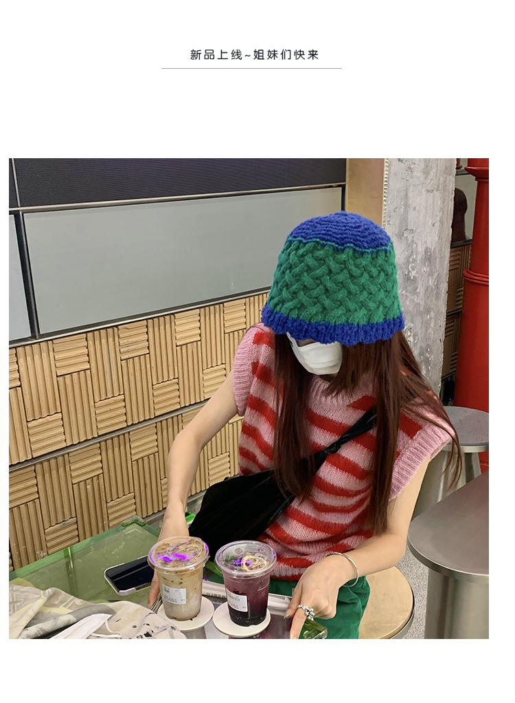 Women's Fashion Lingge Handmade Wide Eaves Bucket Hat display picture 6