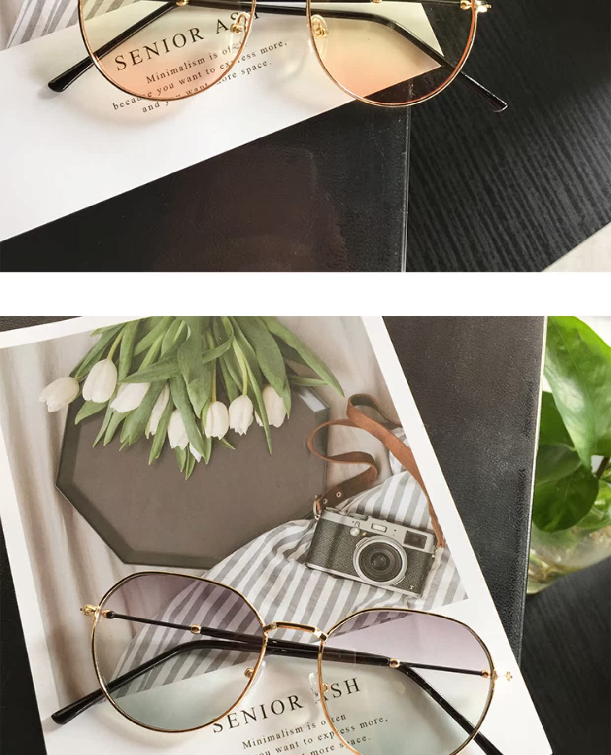 Kính râm tròn màu đỏ khung kính đại dương nữ mùa hè Phiên bản Hàn Quốc cá tính retro kính râm đơn giản thời trang kính nam kính dolce & gabbana