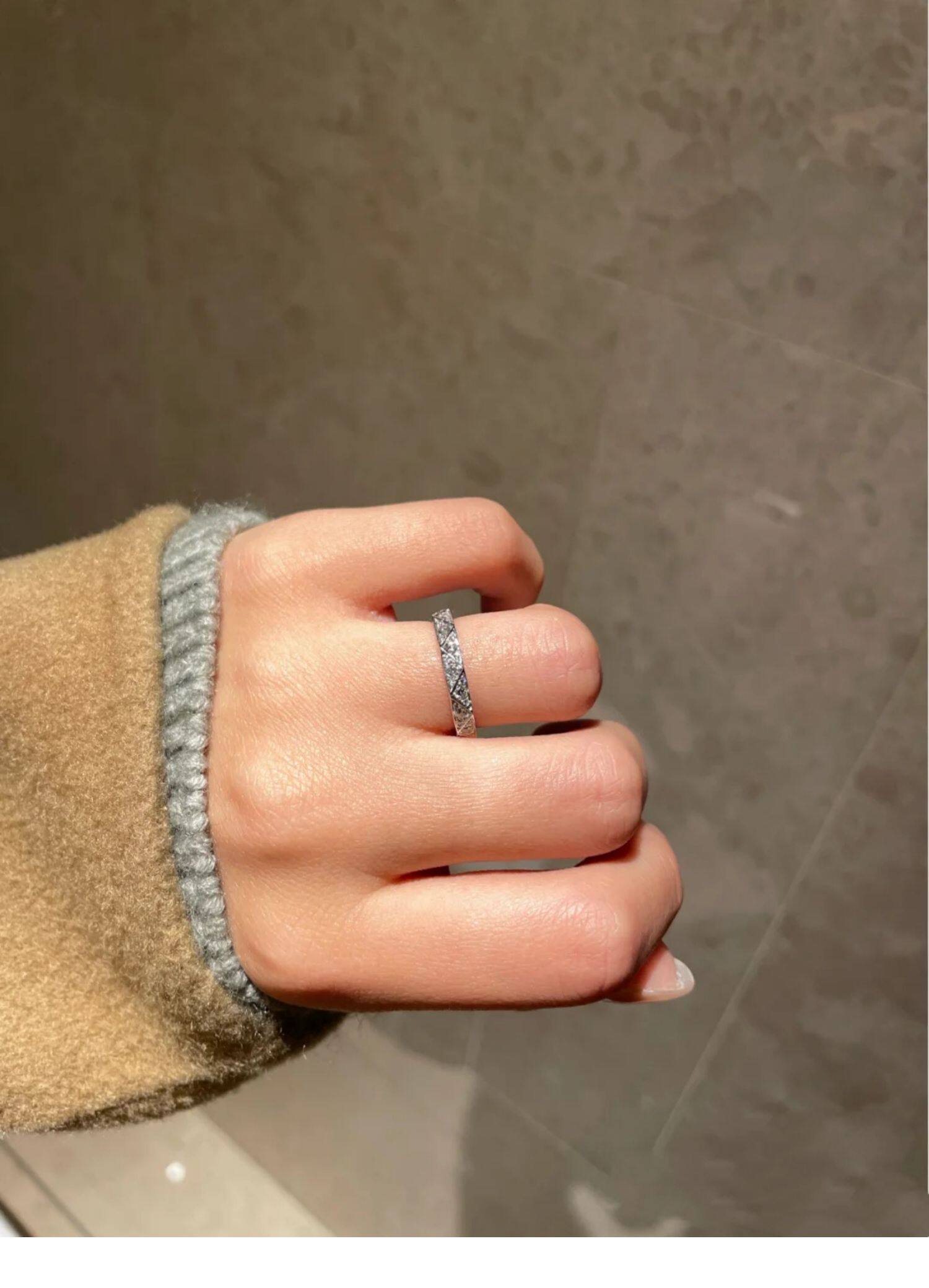 Кольцо 情侣戒指一对闭口结婚纯银18k玫瑰金订婚定制男女轻奢高级感对戒 Other home