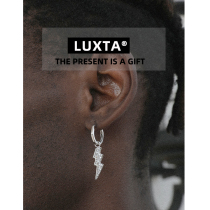 Bolt Earring sterling silver lightning earrings hanging drop earrings men and women zircon tide earrings European and American earrings hip hop hip hop