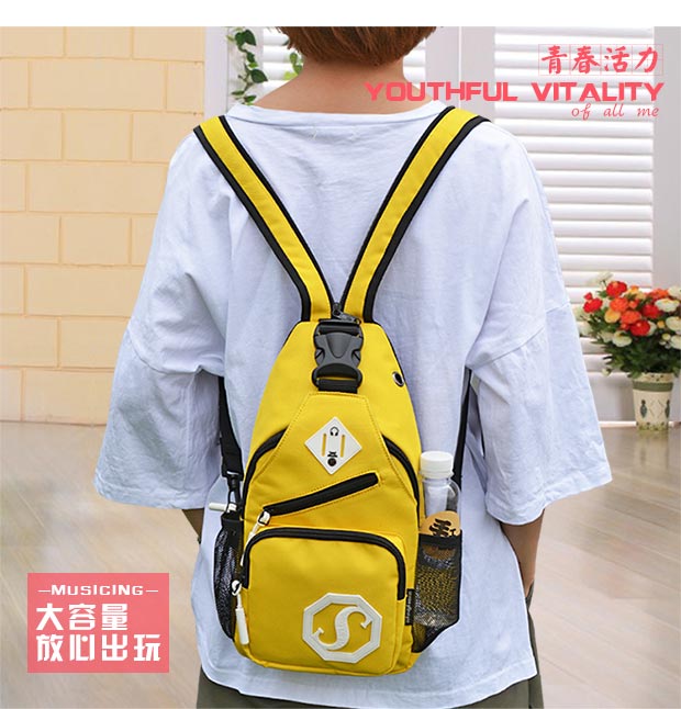 Ba lô nữ 2019 mới hoang dã sinh viên nhỏ ba lô du lịch Hàn Quốc túi ngực xu hướng vai đơn Messenger túi nam - Ba lô balo da nữ