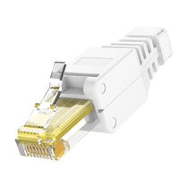 Pressure-free crystal head Category 5 5 6 and 6 gigabit tool-free network cable head Category 7 household no-punch butt connector