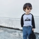 Cartoon 妈 2019 Phim hoạt hình mùa xuân nam Baby Raglan Tay áo dài tay áo thun trẻ em Cotton Top - Áo thun