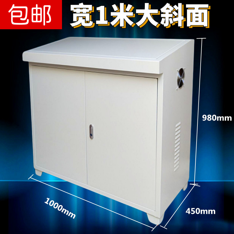 Distribution cabinet PLC touch screen control box operating table slope surface distribution box size operating table
