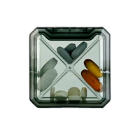 NC Four -Grid Medicine Box Green