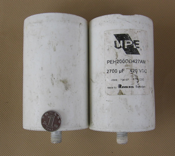 Swedish RIFA 2700U 420V electrolytic Rough Filament Pin