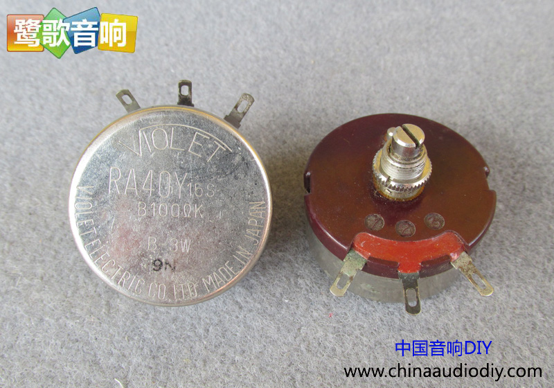 Japan VIOLET RA40Y 15S B100R 100 Euro potentiometer B-3W wire wound potential