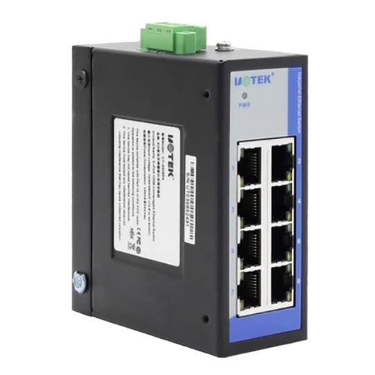 Yutai UT-6408SA industrial Ethernet switch eight-port industrial-grade unmanaged switch 8-port Fast Ethernet converter rail mounting wide voltage network RJ45