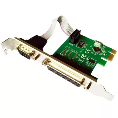 PCIE string parallel port card PCI-E to serial port parallel port expansion card COM serial port card LPT card 1 string 1 and combination