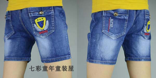 Trai quần short denim mùa hè mỏng quần áo trẻ em đàn hồi lỏng trẻ em của quần nóng trong cậu bé lớn cậu bé năm quần thủy triều hoang dã