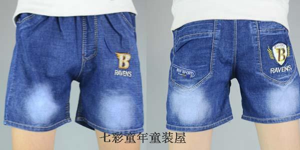 Trai quần short denim mùa hè mỏng quần áo trẻ em đàn hồi lỏng trẻ em của quần nóng trong cậu bé lớn cậu bé năm quần thủy triều hoang dã