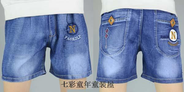 Trai quần short denim mùa hè mỏng quần áo trẻ em đàn hồi lỏng trẻ em của quần nóng trong cậu bé lớn cậu bé năm quần thủy triều hoang dã