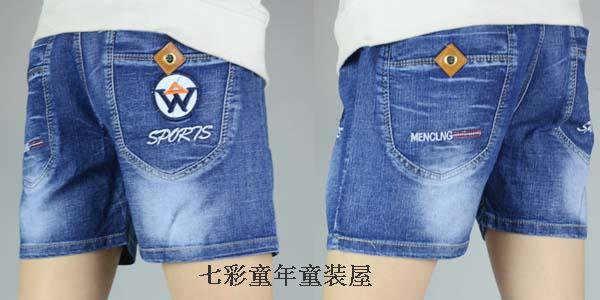 Trai quần short denim mùa hè mỏng quần áo trẻ em đàn hồi lỏng trẻ em của quần nóng trong cậu bé lớn cậu bé năm quần thủy triều hoang dã