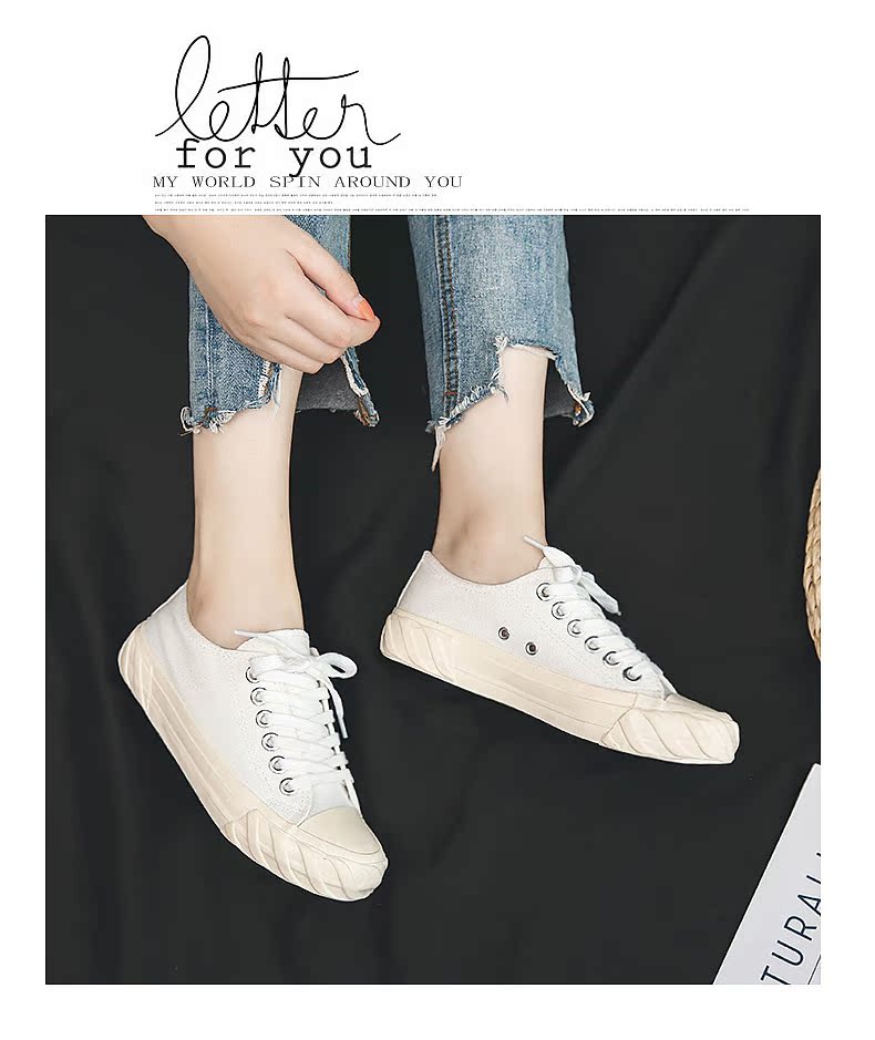 Giày vải mới 2018 nữ sinh viên Hàn Quốc phiên bản Hàn Quốc của giày ulzzang hoang dã shop giày sneaker