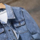 New Spring and Autumn Jacket Denim Men's Loose Casual Blue Workwear Style Korean trendy Versatile Large Jacket