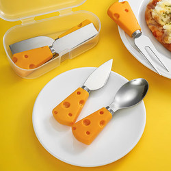 Cheese Fruit Knife Small Fork Western Knives Suit Butter Toast Scrub Sauce Knife Bread Jam Cheese Spoon