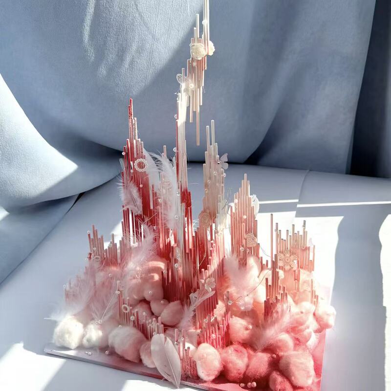 Xiaohongshu-Style 3D Structure Sky City DIY Material Kit Creative Ornament Gift for Girlfriend
