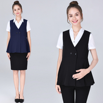 Maternity wear summer new style maternity vest womens sleeveless versatile professional interview work wear short vest suit