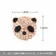 ຈັດສົ່ງຟຣີ rhinestone shirt collar pin button women's collar floral shirt collar spur pin collar button bear small collar pin small brooch