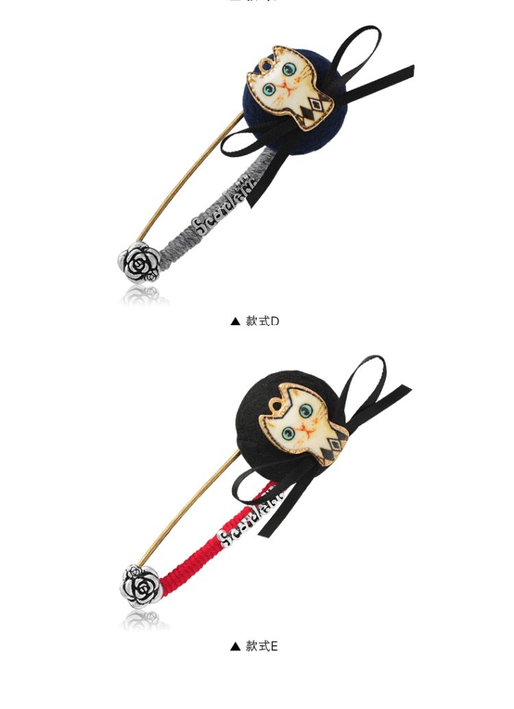 Áo len nịt ngực rhinestone Pin lớn Khăn quàng cổ Trâm Phụ kiện Hàn Quốc Nữ Khăn choàng Khóa Sợi Retro Pin cai ao