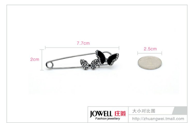 Áo len nịt ngực rhinestone Pin lớn Khăn quàng cổ Trâm Phụ kiện Hàn Quốc Khăn choàng nữ Khóa bướm 930 ghim cài áo vest nam Chanel