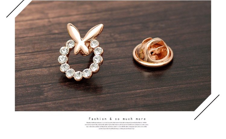 Một vận chuyển rhinestone áo sơ mi cổ áo pin khóa cổ áo hoa cổ áo gai ngựa kim cổ áo khóa bướm nhỏ cổ áo kim nhỏ trâm ghim cài áo vest nam