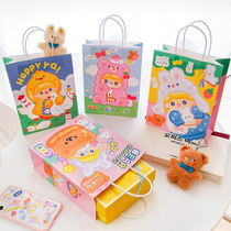 Tote bag gift bag small cute bag children mini cartoon ins Wind birthday gift paper bag