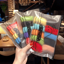 Candy color head rope female holster summer simple temperament Korean cute ins Wind hair band Rubber Band large intestine Hairband