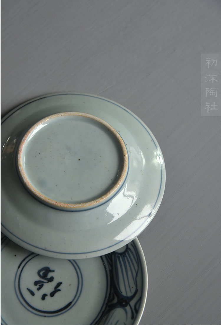 Poly real view jingdezhen factory goods antique porcelain pot of tea tray bearing restoring ancient ways pot cup mat