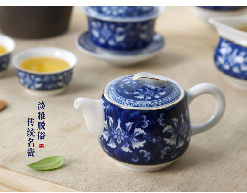 Boil the teapot tea single pot home a single small curing pot ceramic Chinese style restoring ancient ways Chinese kung fu tea set