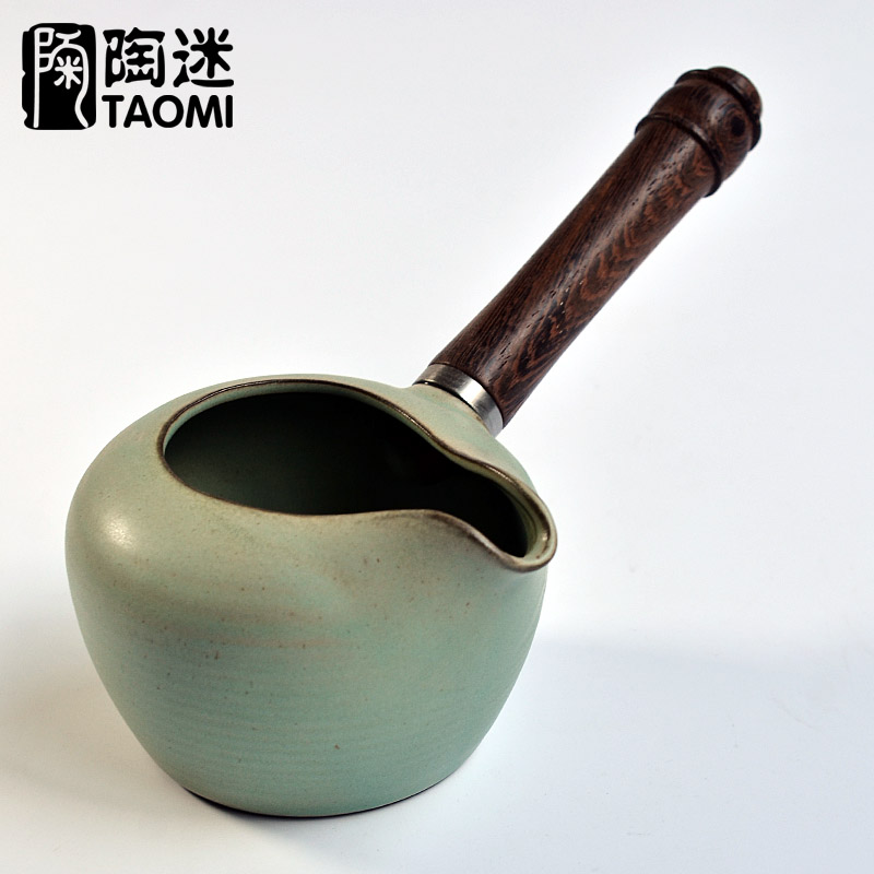 Poly real scene after handle teapot fair manual clay coarse pottery cup side the ceramic vintage Japanese kung fu tea set