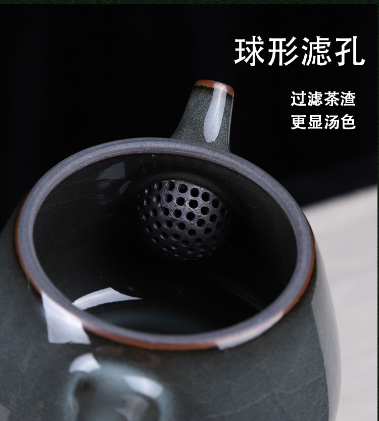 Get together scene scene celadon ceramic teapot single pot kung fu tea teapot big manual filtering tire iron pot of household