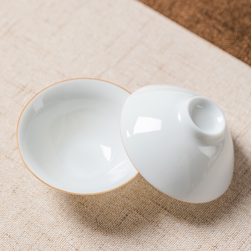 Sweet white porcelain ceramic cups kung fu home perfectly playable cup small sample tea cup tea set a single ultimately responds puer tea bowl