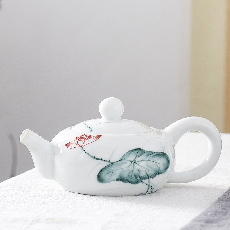 Boil the teapot tea single pot home a single small curing pot ceramic Chinese style restoring ancient ways Chinese kung fu tea set