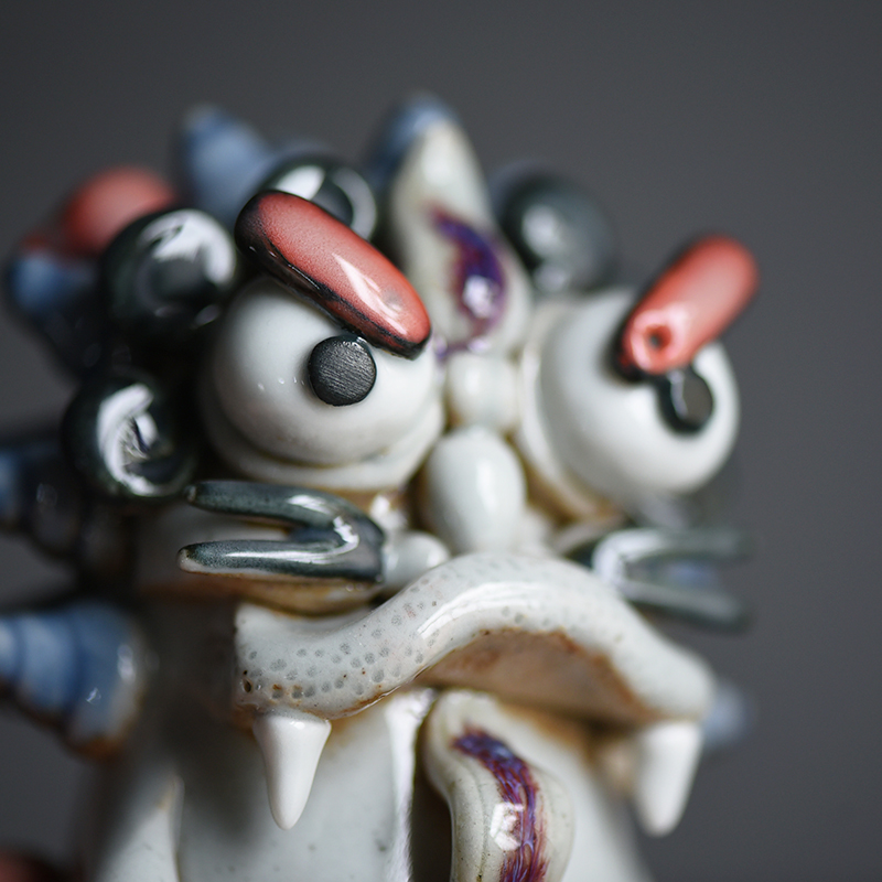 Poly real scene checking coarse TaoXiang inserted lion incense device plugged into the mythical wild animal furnishing articles pet tea tea accessories
