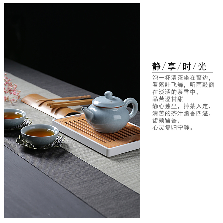 QY your up ceramic teapot small xi shi pot of your porcelain single teapot large domestic scene kung fu tea set