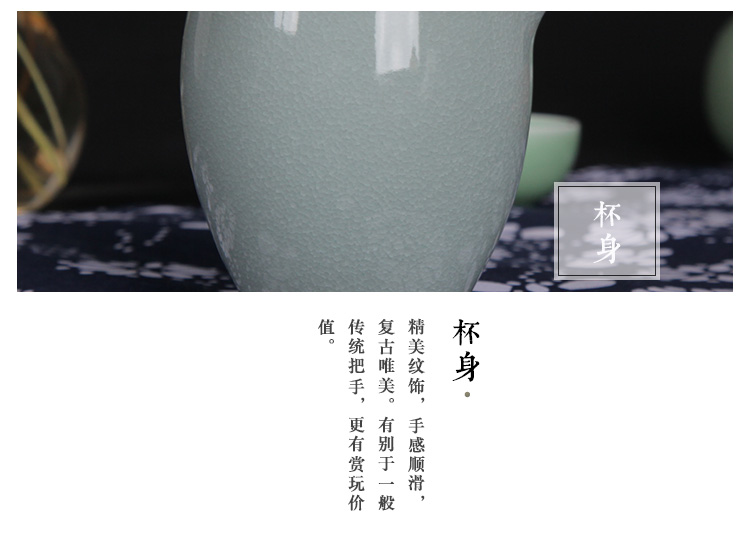 Porcelain rhyme together scene up celadon Wang Wenyu seed grain kung fu tea tea sea fair keller handless small points tea is tea soup