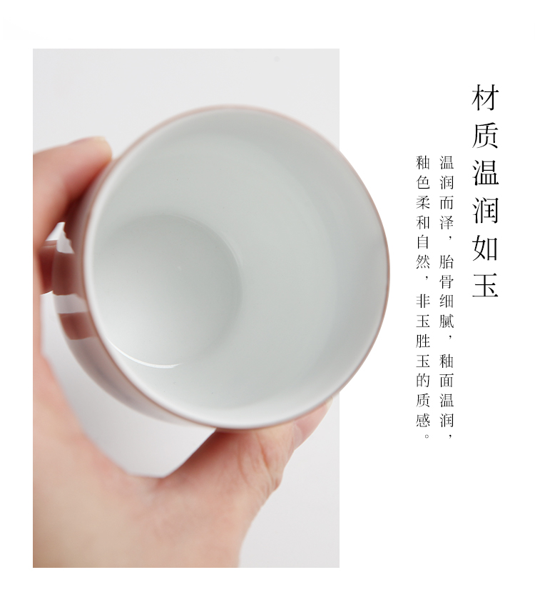 Hand - made the master sample tea cup cup white porcelain single single CPU high - grade large small kung fu tea cups of jingdezhen