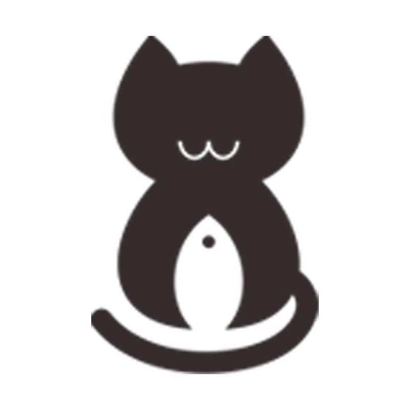 大脸猫鱼宠物店的LOGO